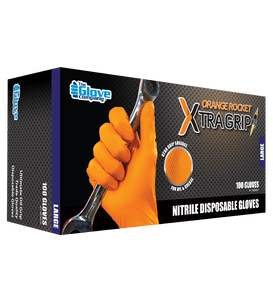 Orange Rocket Xtra Grip® Disposable Gloves