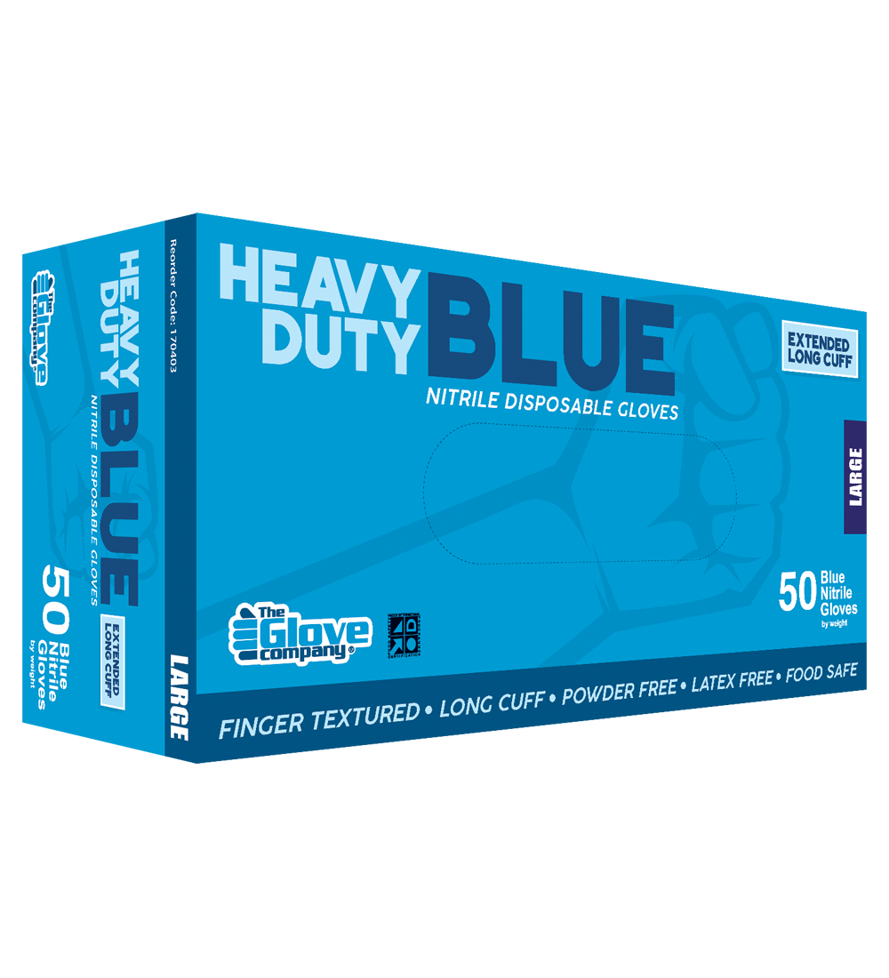 Heavy Duty Blue®  Disposable Gloves Box of 50