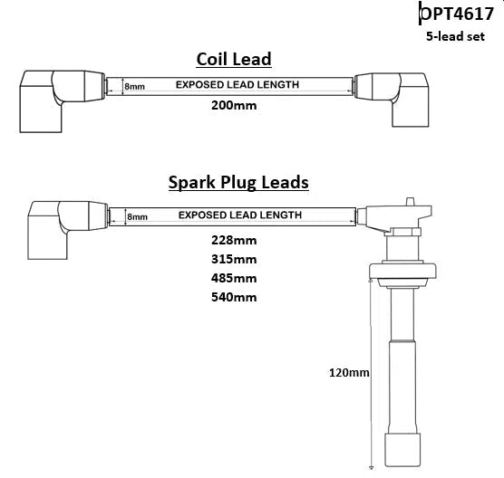 2 LEAD SET MITSUBISHI DFI