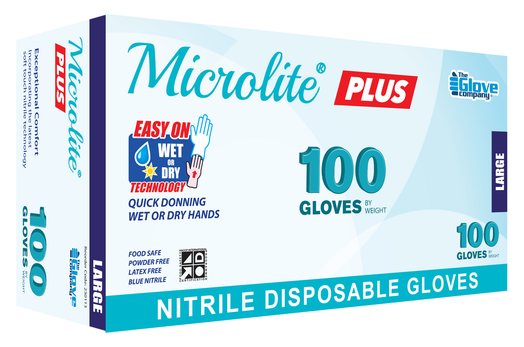 Microlite® Plus Disposable Gloves Box of 100