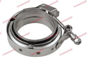 3'' STAINLESS QUICK RELEASE V-BAND CLAMP & FLANGES KIT | VBC-300-NZRACEWORKS-Autoignite NZ