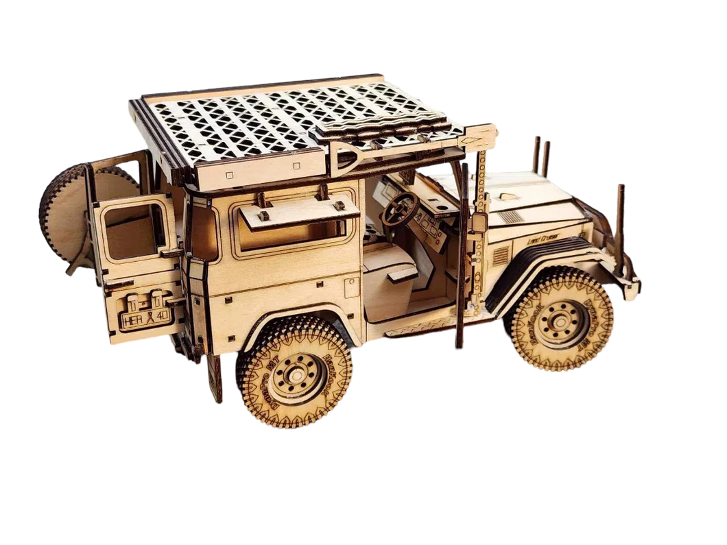 3D WOODEN CONSTRUCTION KIT | TOYOTA FJ40 CUSTOM