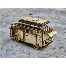 Load image into Gallery viewer, 3D WOODEN CONSTRUCTION KIT | VOLKSWAGEN KOMBI CAMPER
