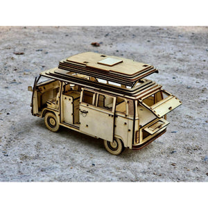 3D WOODEN CONSTRUCTION KIT | VOLKSWAGEN KOMBI CAMPER