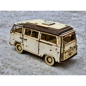 3D WOODEN CONSTRUCTION KIT | VOLKSWAGEN KOMBI CAMPER