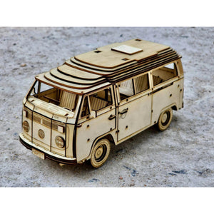 3D WOODEN CONSTRUCTION KIT | VOLKSWAGEN KOMBI CAMPER