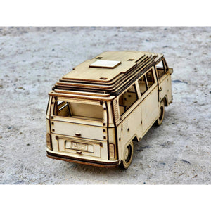 3D WOODEN CONSTRUCTION KIT | VOLKSWAGEN KOMBI CAMPER