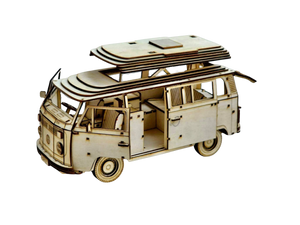 3D WOODEN CONSTRUCTION KIT | VOLKSWAGEN KOMBI CAMPER