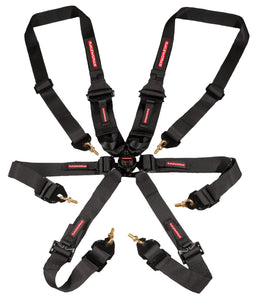 6 POINT FIA CAMLOCK HARNESS HANS (BLACK) | VPR-150BK-RACECAR-NZRACEWORKS-Autoignite NZ