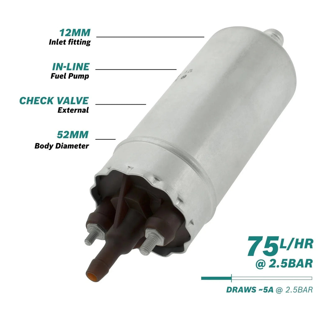 >75L/H @2.5BAR IIN-LINE FUEL PUMP BOSCH | 0 580 463 016