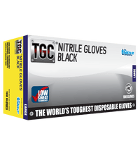 Load image into Gallery viewer, TGC® Black Nitrile  Disposable Gloves Box of 100
