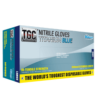 Load image into Gallery viewer, TGC® Titanium Blue Nitrile  Disposable Gloves Box of 50
