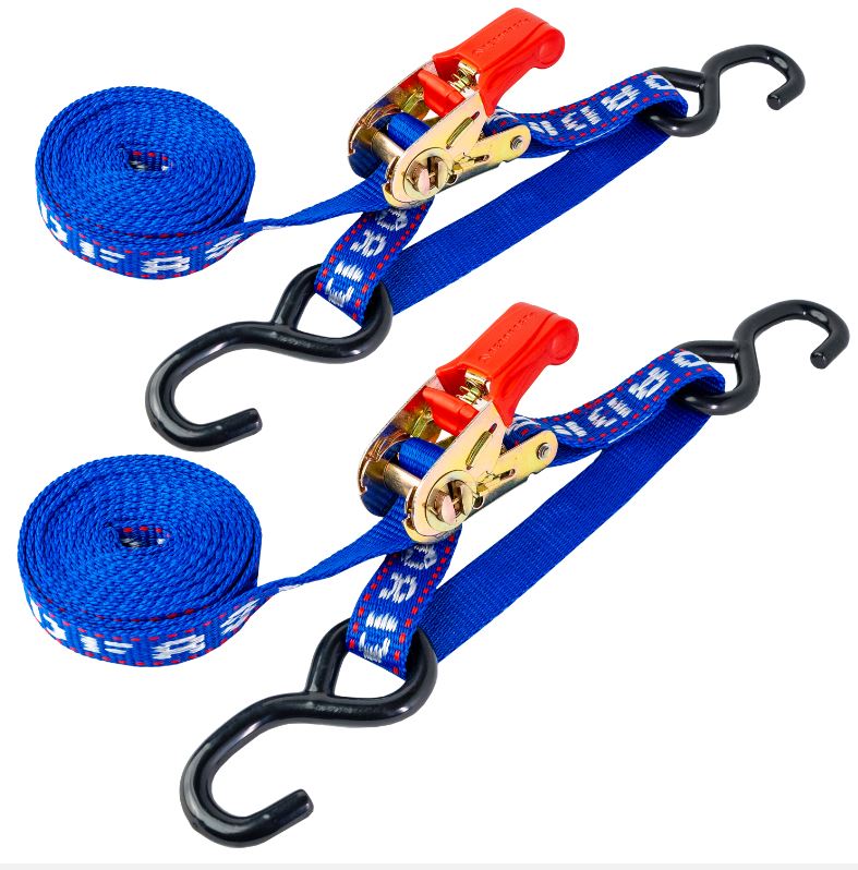 25mm x 500mm Endless Hook to Hook tiedown.  2 x Floating S-hooks - Pair | 800kg's