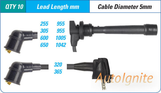 IGNITION LEAD SET TOYOTA/LEXUS 4.0 V8 | ILS-054M