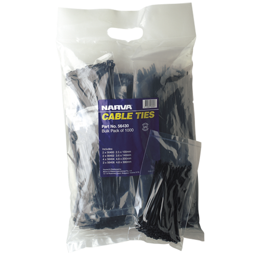 CABLE TIE BULK ASSORTED (1000) | 56430