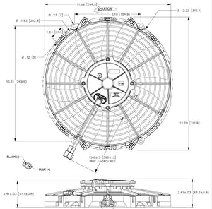 MARADYNE 11IN CHAMPION SERIES 12V FAN | M113K