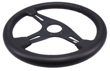 Load image into Gallery viewer, 350MM LEATHER STEERING WHEELS ~ FLAT
