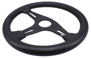 350MM LEATHER STEERING WHEELS ~ FLAT