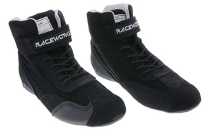 RACEWORKS BLACK BOOTS SIZE-14 | VPR-240BK-14