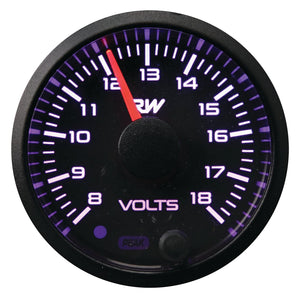 RACEWORKS 52MM ELECTRONIC VOLTMETER GAUGE KIT | VPR-305