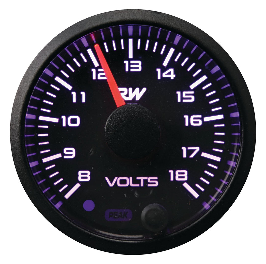 RACEWORKS 52MM ELECTRONIC VOLTMETER GAUGE KIT | VPR-305