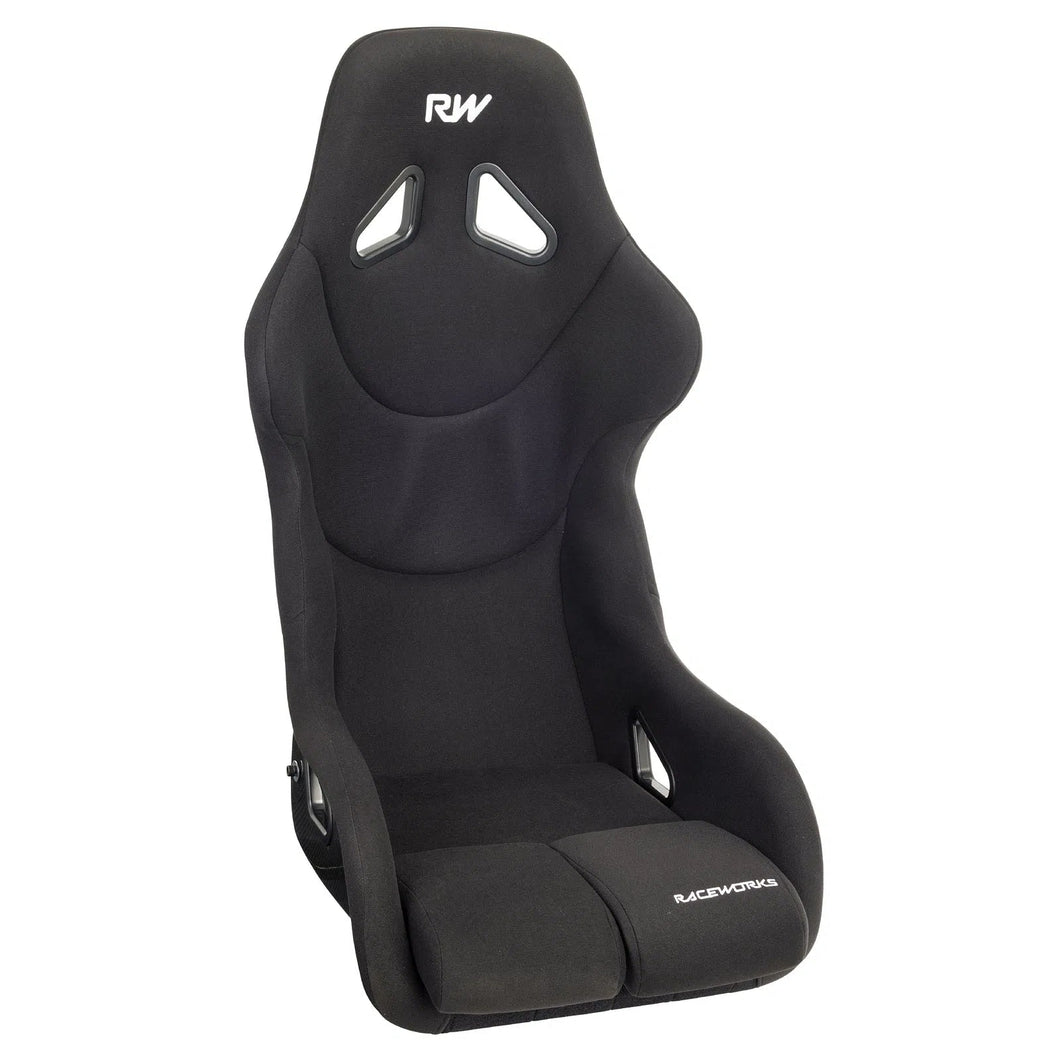 CARBON SMALL RACEWORKS SEAT BLACK CLOTH FIA APPROVED-NZRACEWORKS-Autoignite NZ