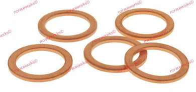 COPPER WASHERS ID8MM OD13.8MM T1.4MM 5PK | RWF-179-08MM