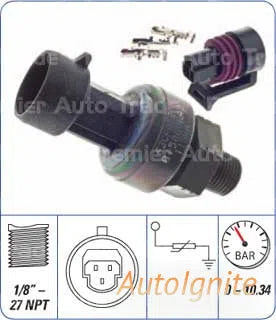 FUEL AND OIL PRESSURE SENSOR 1/8 NPT 150 PSI TI | OPS-018