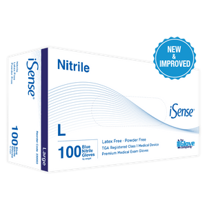 iSense® Blue Disposable Gloves Box of 100