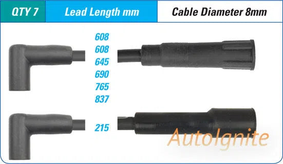 IGNITION LEAD SET FORD EA EB ED 4.0, 3.9 | ILS-005M