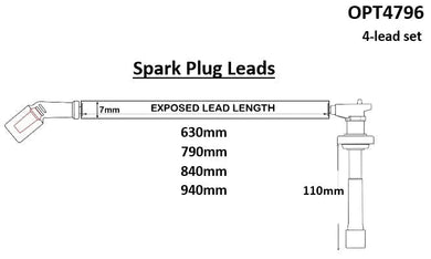 IGNITION LEAD SET MITSUBISHI 4G63T EVO5-9 | OPT4796