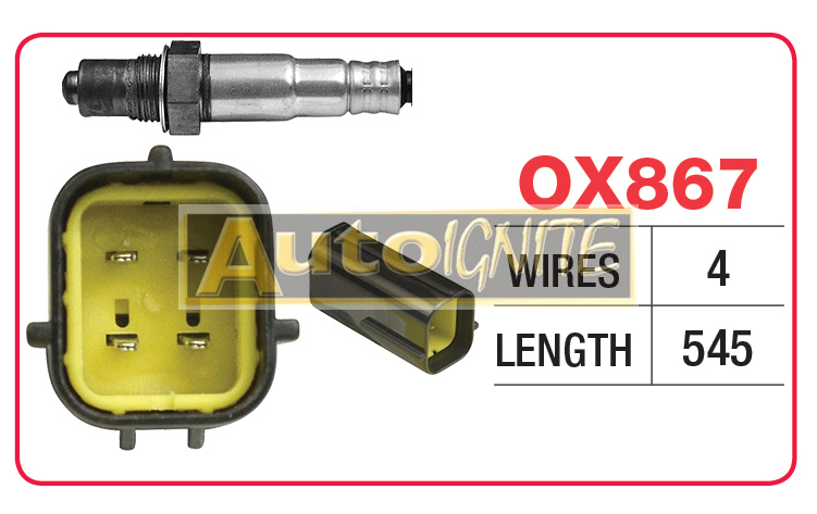 OXYGEN SENSOR - HONDA 4 WIRE OX258 | OX867