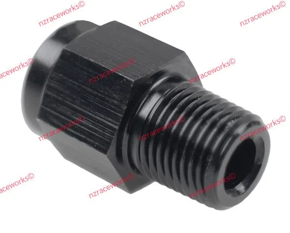 RACEWORKS 1/8 BSPT TOYOTA 1/8 NPT ADAPTER | RWF-370-02-02BK-HOSE FITTING-NZRACEWORKS-Autoignite NZ