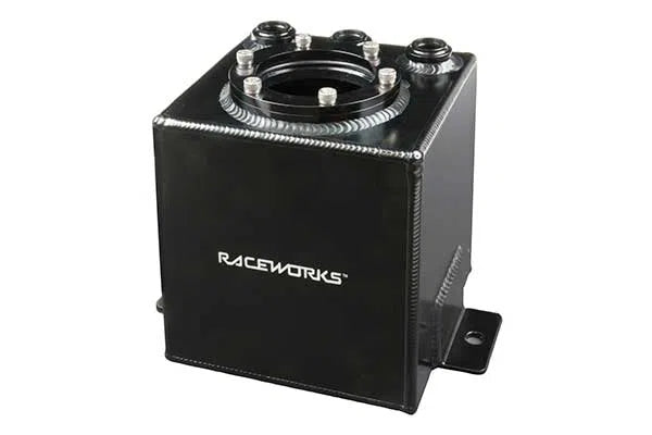 RACEWORKS 1.5L SURGE TANK KIT BLACK SUIT 044 | ALY-121BK-SURGE TANK-NZRACEWORKS-Autoignite NZ