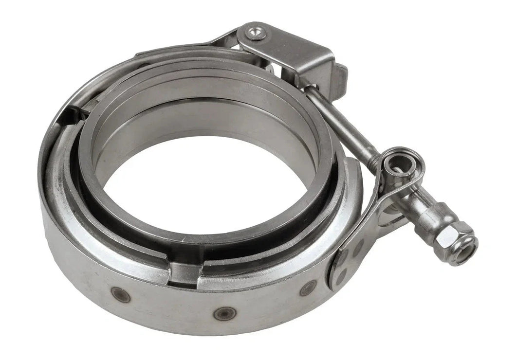 RACEWORKS 4'' S/S QUICK RELEASE V-BAND CLAMP & FLANGES KIT | VBC-A-400