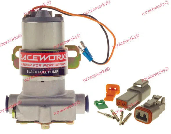 RACEWORKS 454LPH STEALTH BLACK FUEL PUMP (>9PSI E85 SAFE) | EFP-602