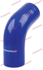 RACEWORKS 67 ELBOW 2.25'' (57MM) BLUE | SHE-067-225BE-SILICONE ELBOW-NZRACEWORKS-Autoignite NZ