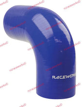 Load image into Gallery viewer, RACEWORKS 90 ELBOW 3.25&#39;&#39; (83MM) BLUE | SHE-090-325BE
