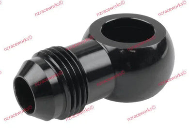 RACEWORKS ALLOY BANJO FITTING AN-3 10.2MM | RWF-718-03ABK-BANJO-NZRACEWORKS-Autoignite NZ