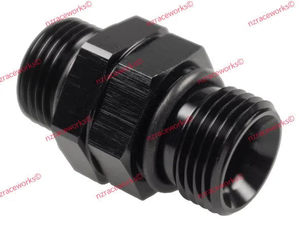 RACEWORKS AN-10 MALE O-RING UNION | RWF-921-10-10BK-HOSE FITTINGS-NZRACEWORKS-Autoignite NZ