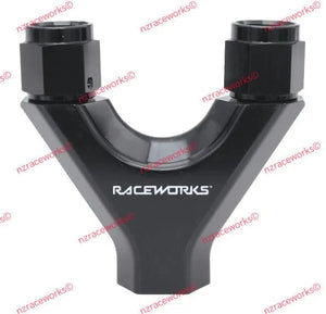 RACEWORKS AN FEMALE TOYOTA ORB Y BLOCKS | RWF-939-06-08BK-AN FITTINGS COLLECTION-NZRW-Autoignite NZ