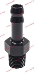 RACEWORKS AN MALE NPT BARBS | RWF-421-02-03BK-AN FITTINGS COLLECTION-NZRW-Straight-1/8in > 3/16in Barb-Autoignite NZ