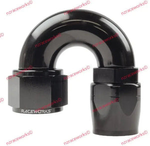 RACEWORKS CUTTER HOSE FITTING AN-16 180 DEG | RWF-106-16BK-HOSE FITTING-NZRACEWORKS-Autoignite NZ