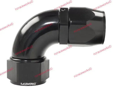 RACEWORKS CUTTER HOSE FITTING AN-16 90 DEG | RWF-103-16BK-HOSE FITTING-NZRACEWORKS-Autoignite NZ