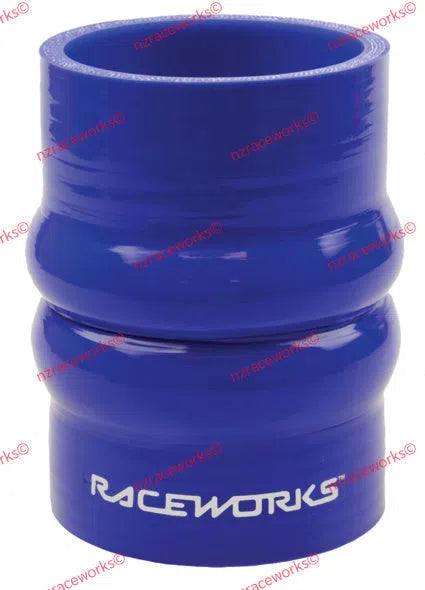 RACEWORKS DOUBLE HUMP HOSE 2'' (51MM) BLUE | SHH-200BE-SILICONE HUMP-NZRACEWORKS-Autoignite NZ