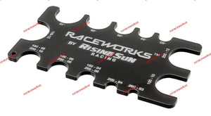 RACEWORKS HOSE GAUGE BLACK | RWT-034BK