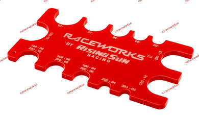 RACEWORKS HOSE GAUGE RED | RWT-034RD