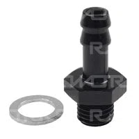 RACEWORKS METRIC M12X1.5 TOYOTA 5/16'' BARB | RWF-414-M12-05BK-BARB FITTING-NZRACEWORKS-Autoignite NZ