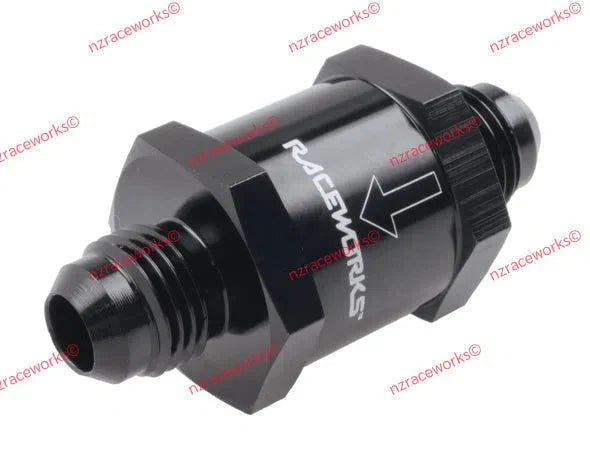 RACEWORKS ONE WAY VALVE AN-8 | RWF-610-08BK-VALVE-NZRACEWORKS-Autoignite NZ