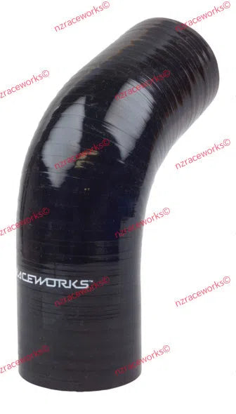 RACEWORKS SILICONE ELBOWS - 67 DEGREE-SILICONE ELBOW-NZRACEWORKS-2.00